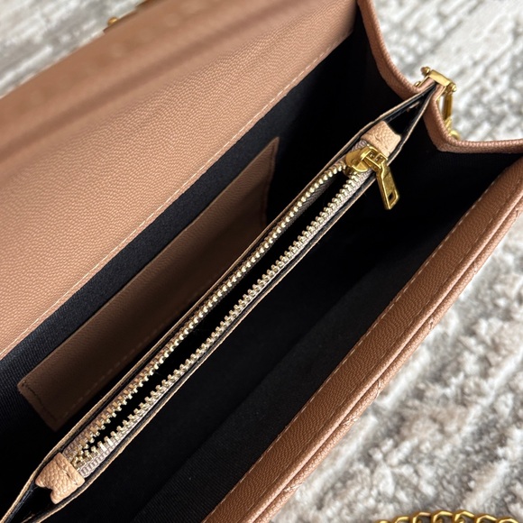 Luxury Designger YSL VIBE Tan Shoulder  Chain Bag - Picture 4 of 6